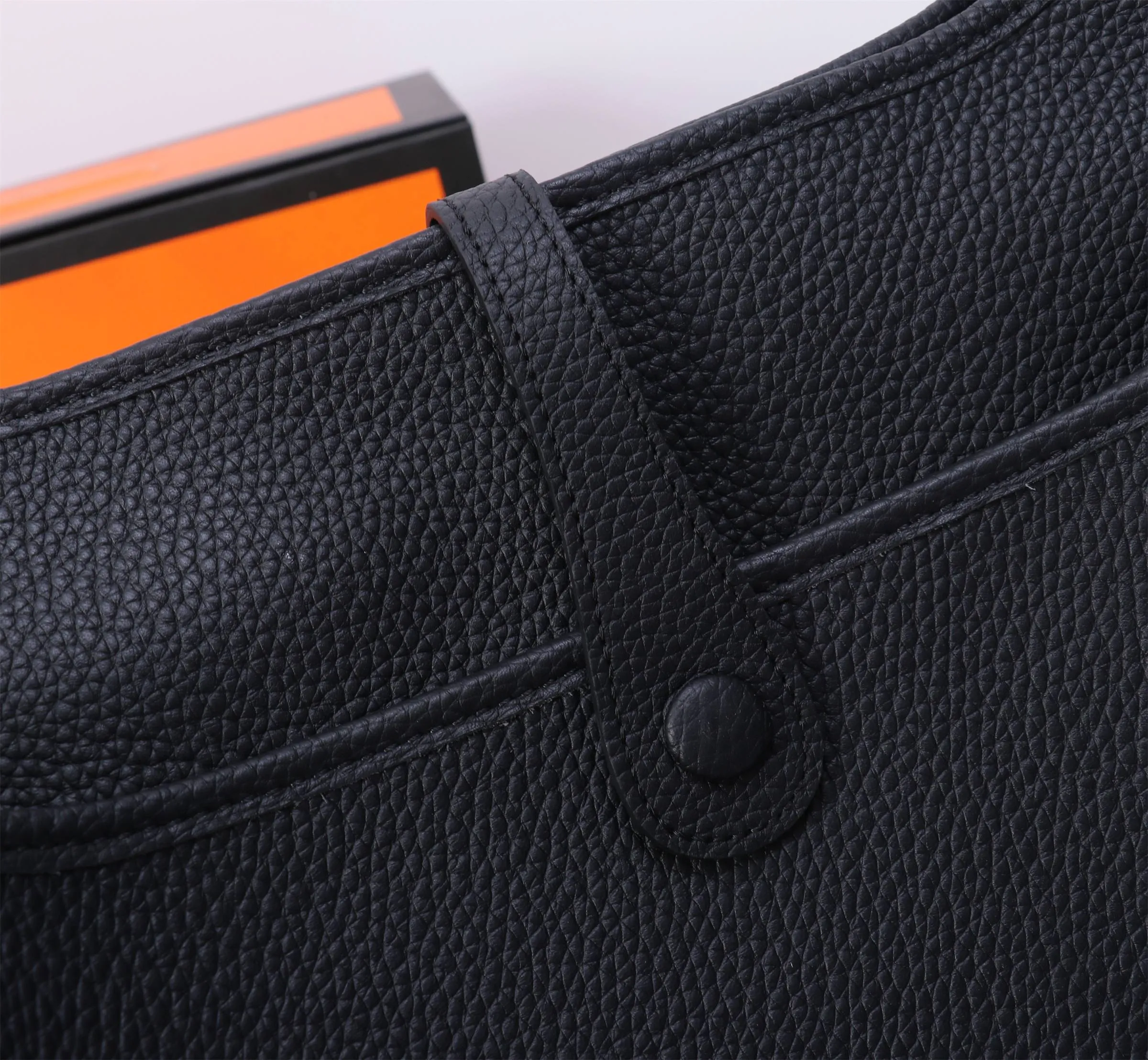 Herm??s Evelyne TPM Black Clemence Gold Hardware - 图片 8
