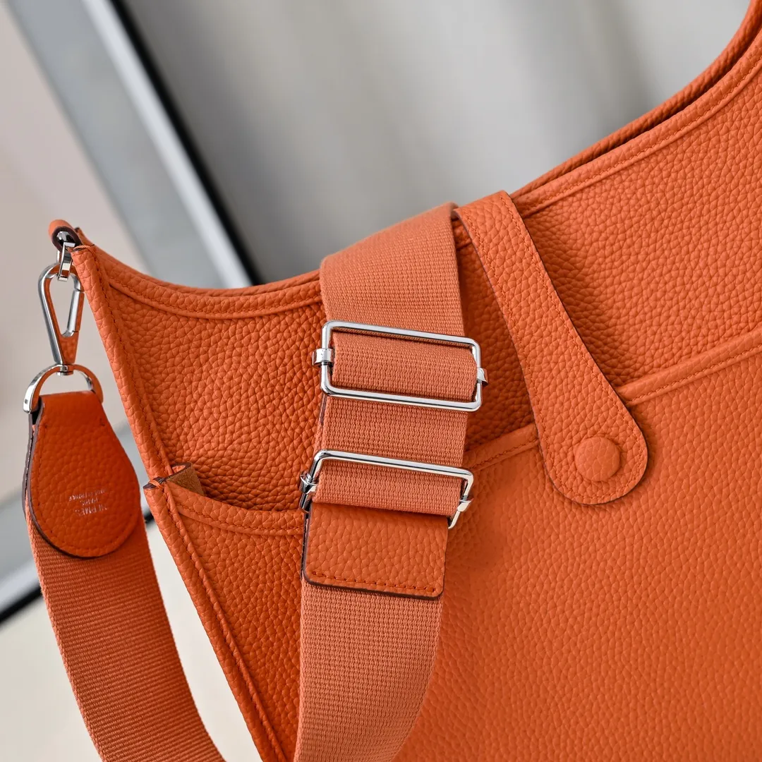 Herm??s Evelyne TPM Orange Minium Clemence Gold Hardware - 图片 5