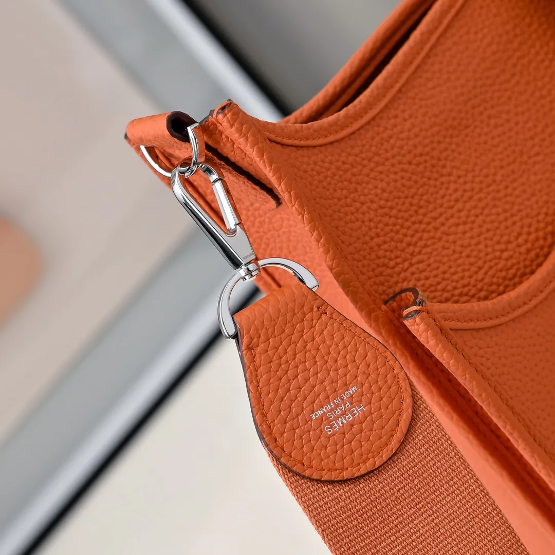 Herm??s Evelyne TPM Orange Minium Clemence Gold Hardware - 图片 6