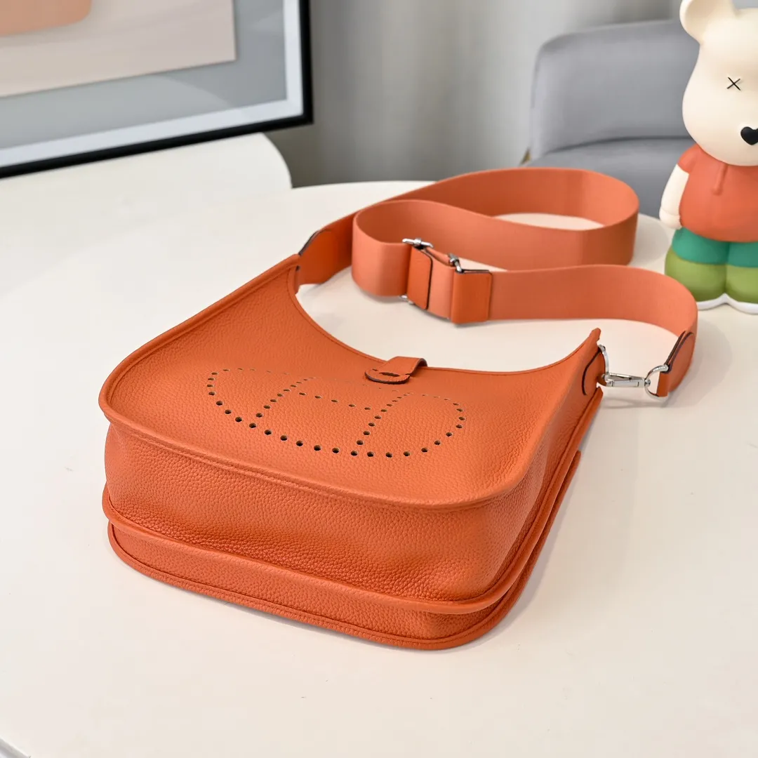 Herm??s Evelyne TPM Orange Minium Clemence Gold Hardware - 图片 8