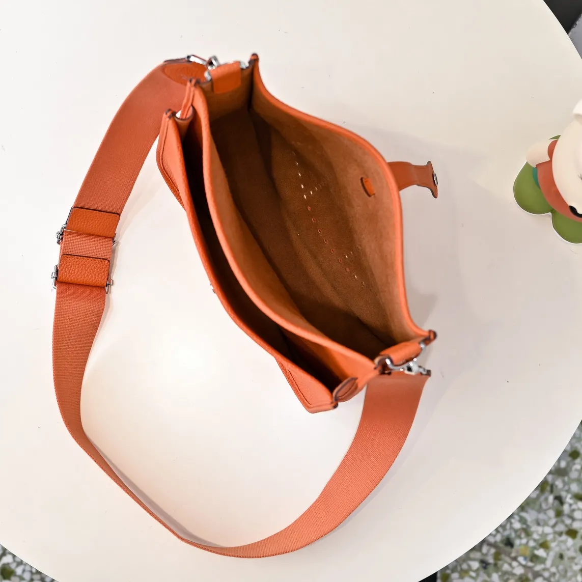 Herm??s Evelyne TPM Orange Minium Clemence Gold Hardware - 图片 10