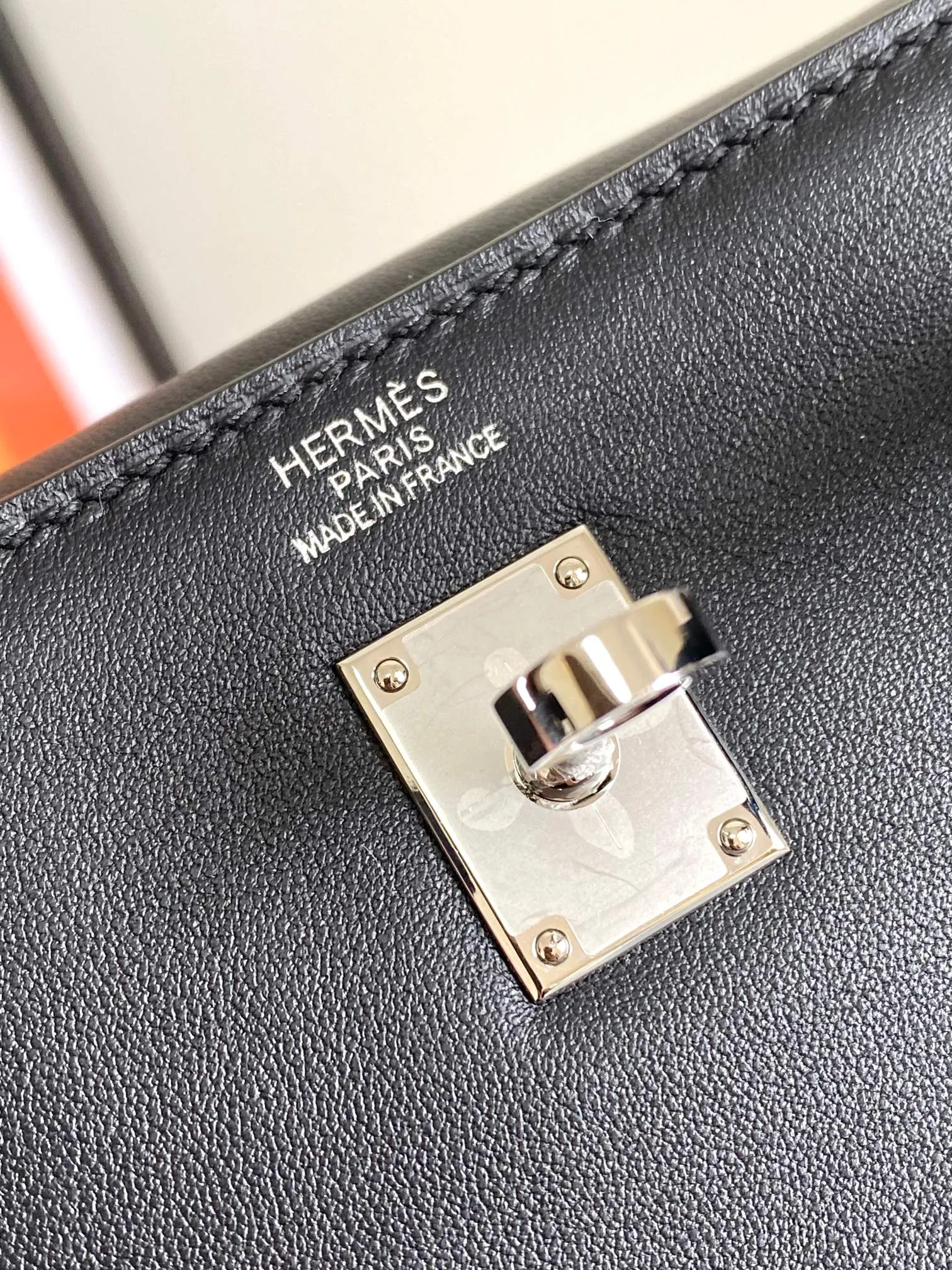 Herm??s Kelly Moove Black Swift Palladium Hardware - 图片 6