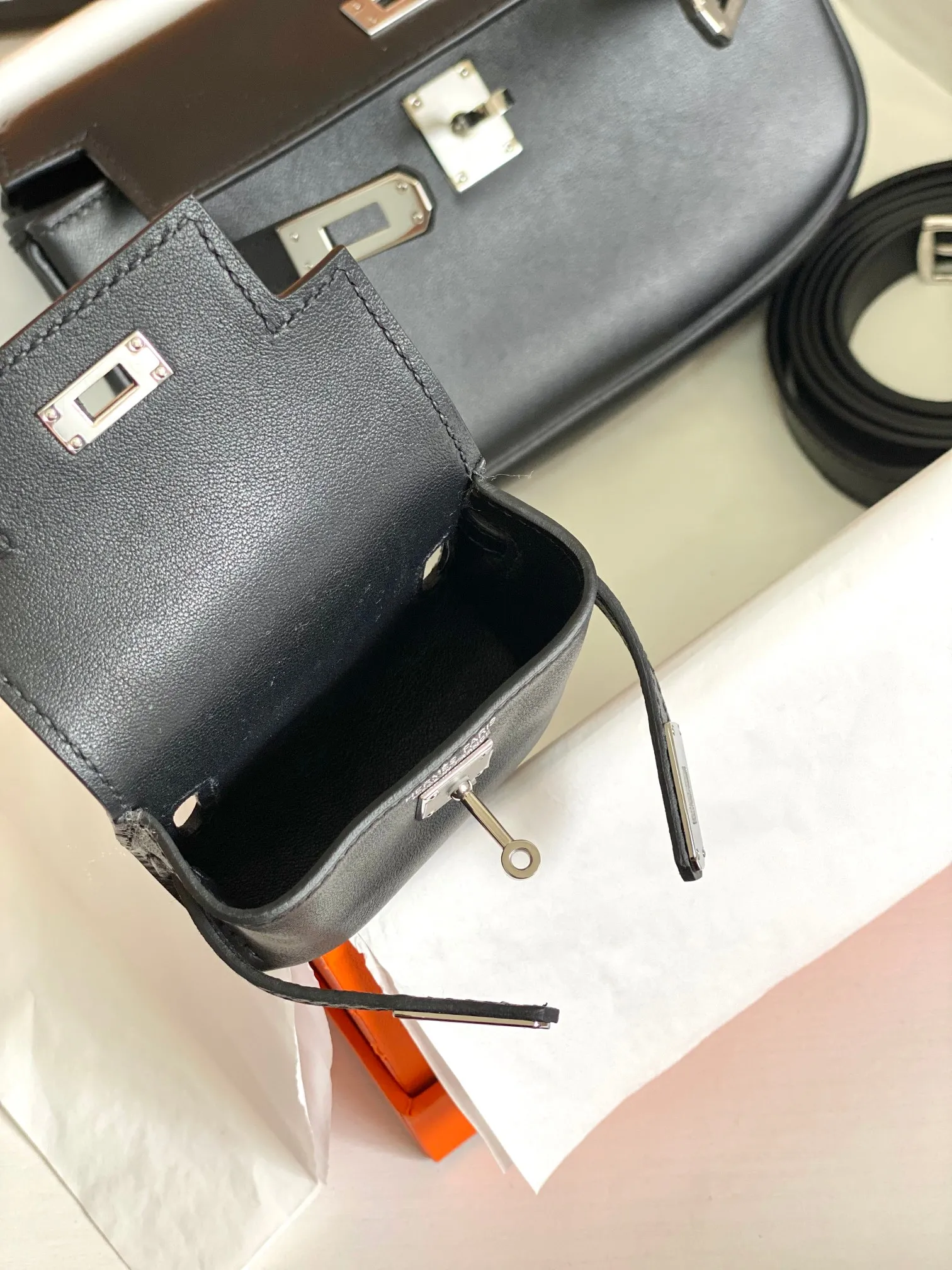 Herm??s Kelly Moove Black Swift Palladium Hardware - 图片 7
