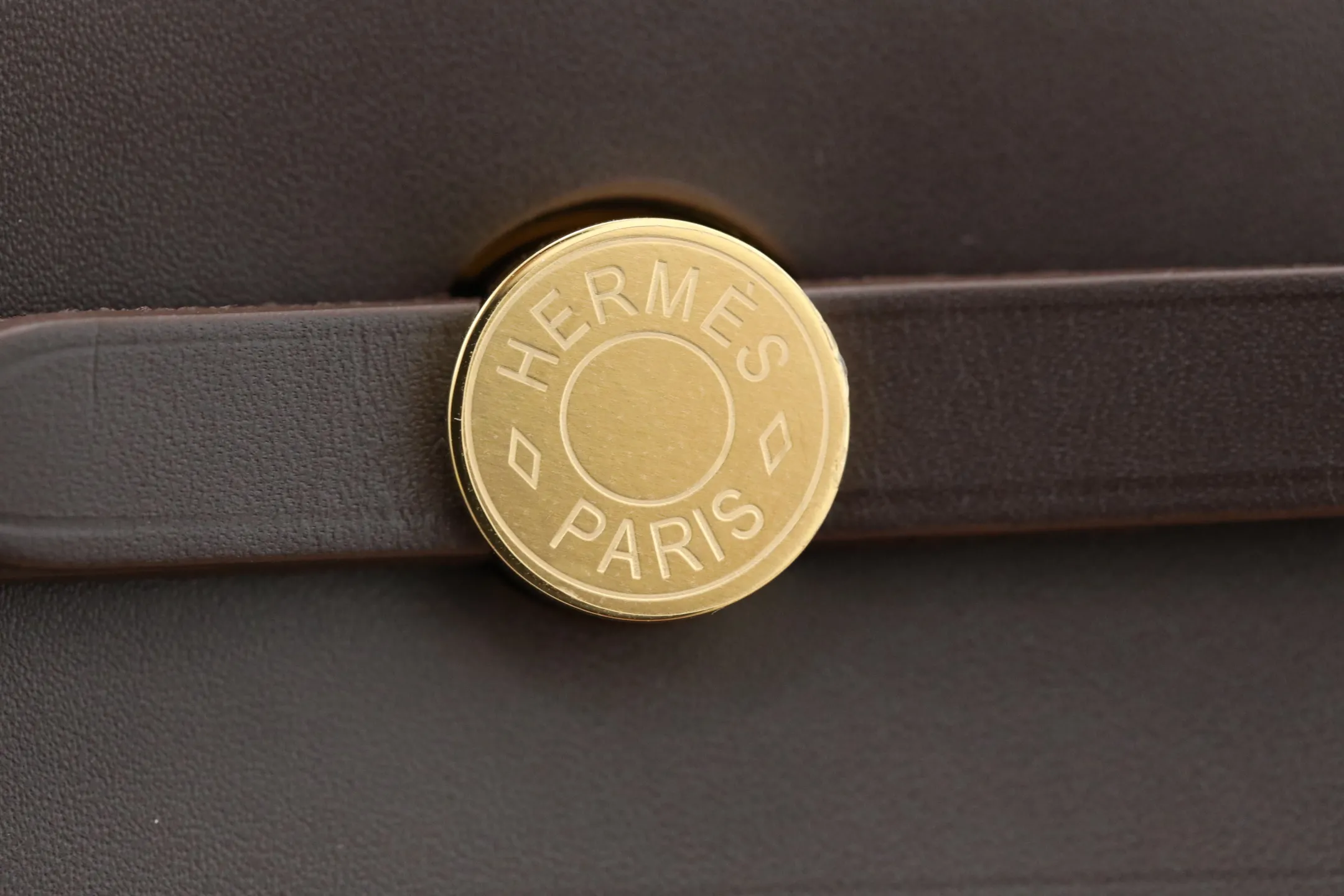 Herm??s Herbag Zip 20 Mini Ecru and Beige Toile H Canvas and Ebene Vache Hunter Palladium Hardware - 图片 7