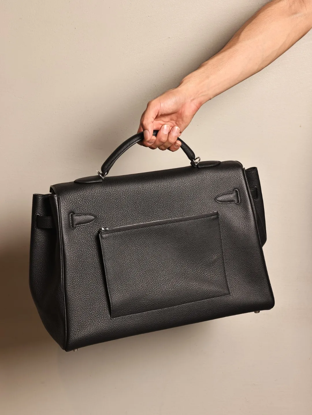 Herm??s Kelly 42 Maxi Plomb Togo Palladium Hardware - 图片 6