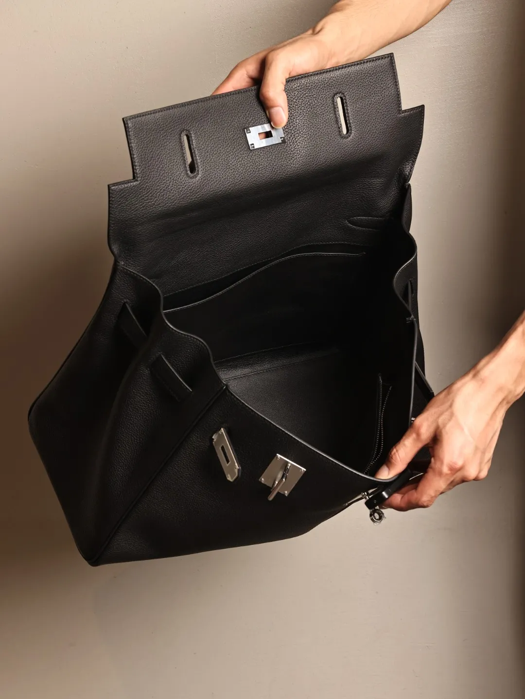Herm??s Kelly 42 Maxi Plomb Togo Palladium Hardware - 图片 8