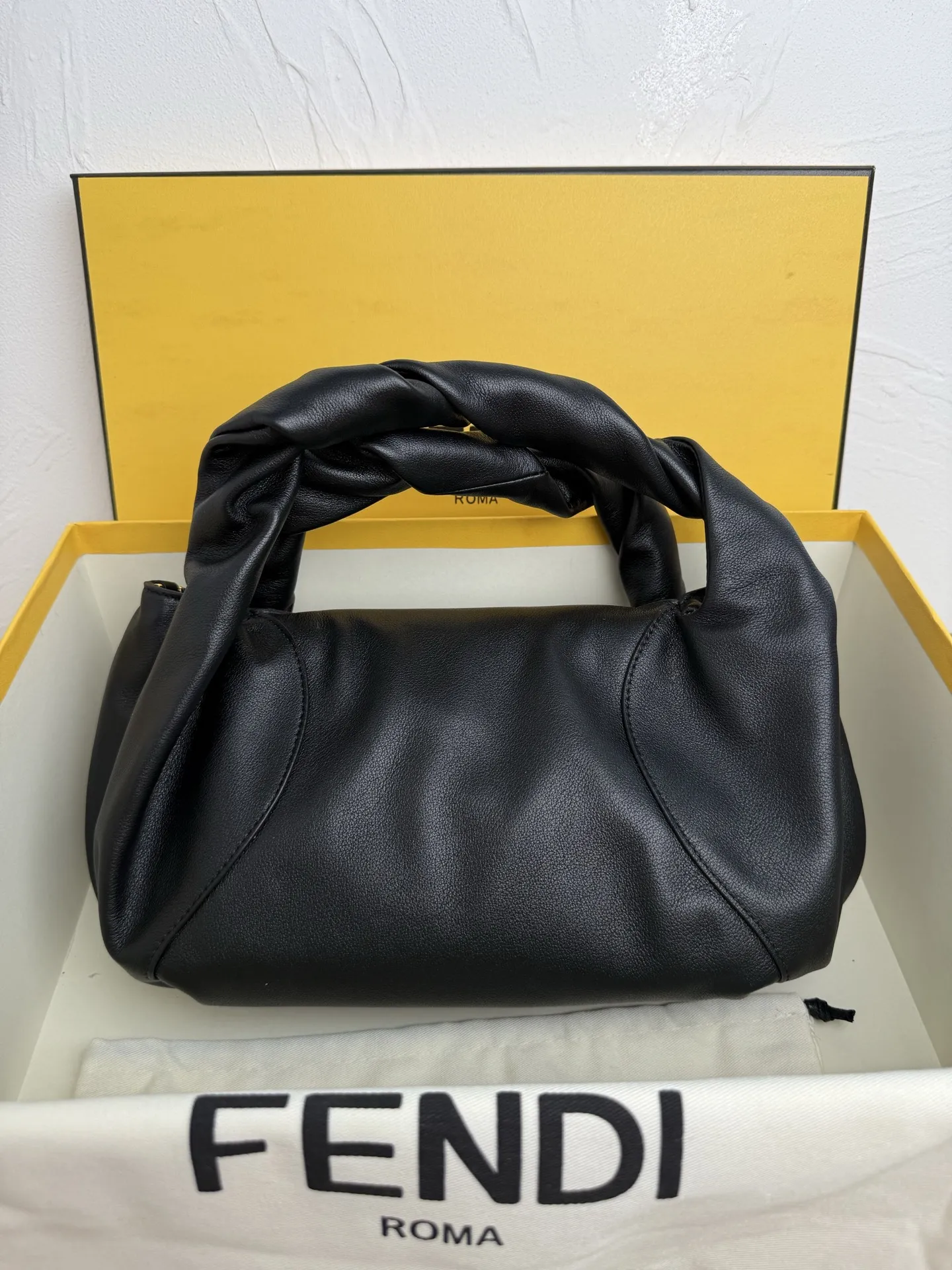 Fendi Spy Small Black leather bag 8BR838 - 图片 3
