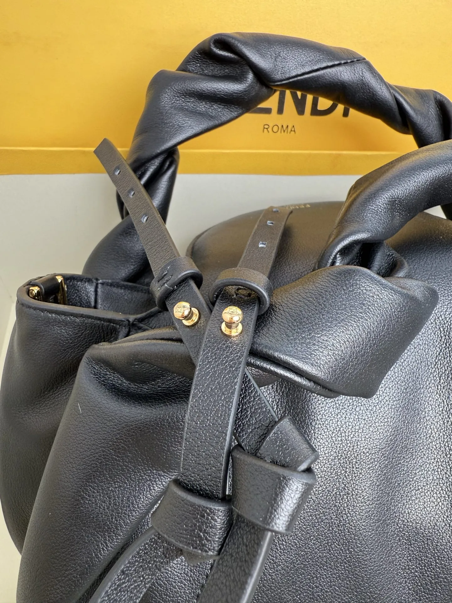 Fendi Spy Small Black leather bag 8BR838 - 图片 6