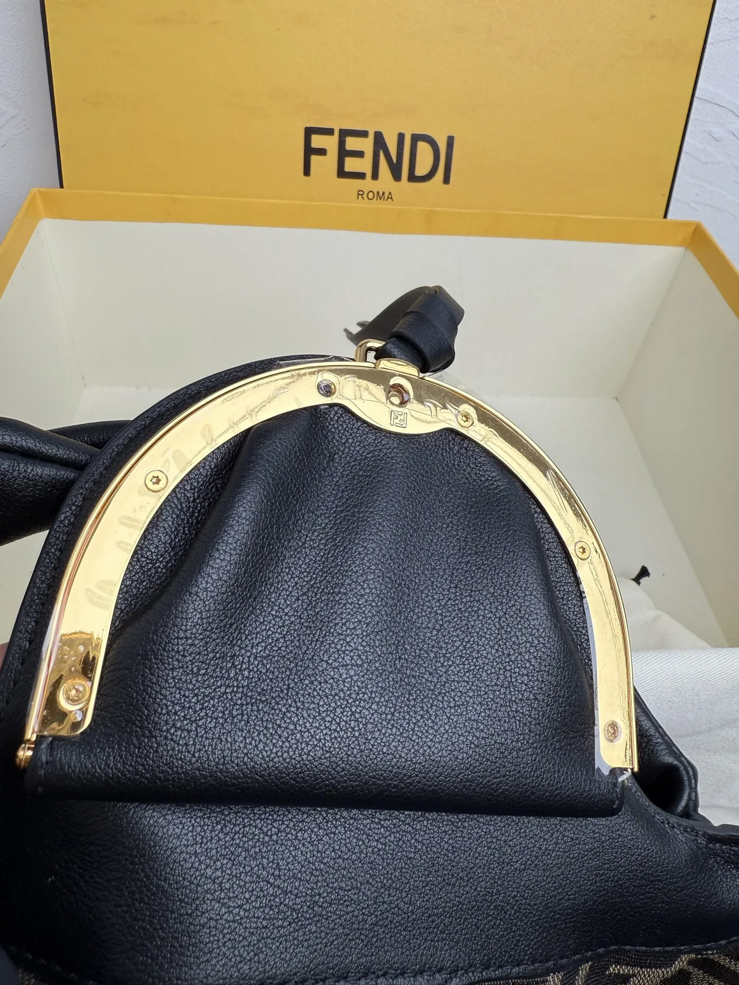 Fendi Spy Small Black leather bag 8BR838 - 图片 8