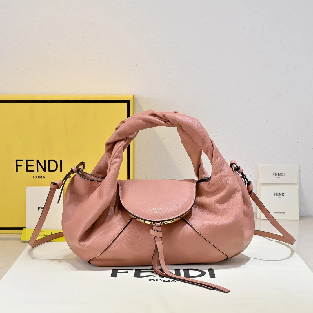 Alternative view of Fendi Spy Small Pink leather bag 8BR838