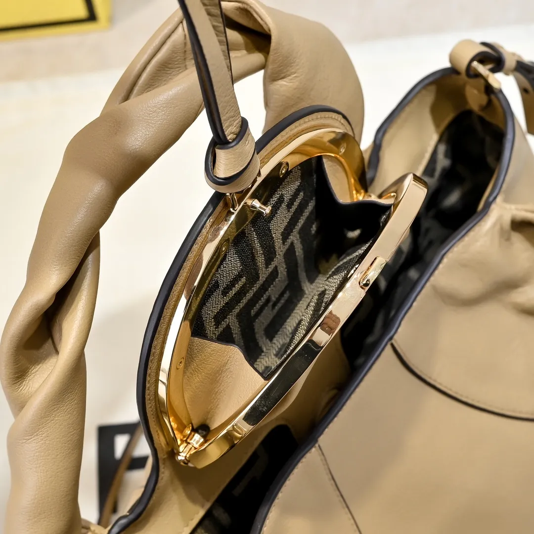 Fendi Spy Small Beige leather bag 8BR838 - Image 8