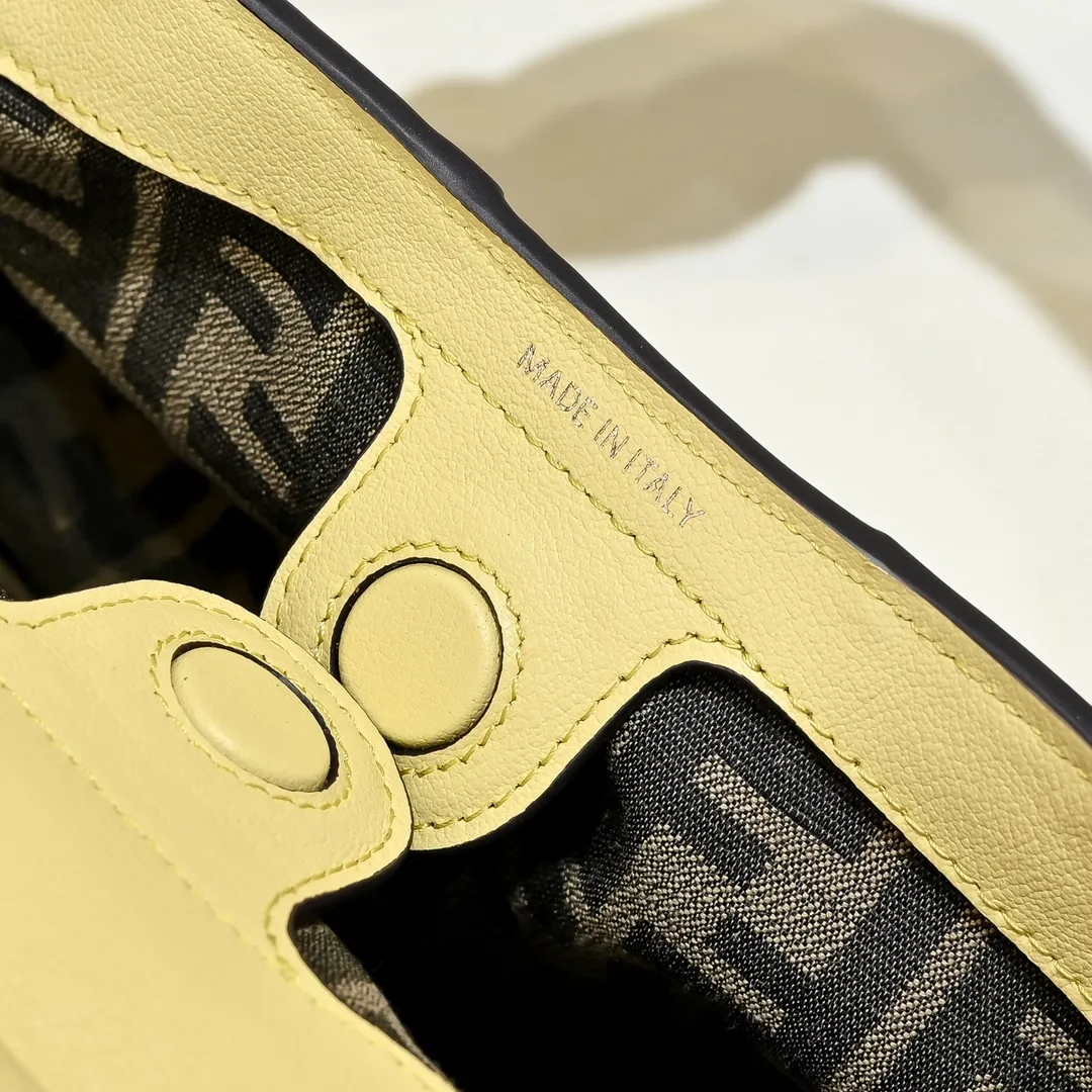 Fendi Spy Small Yellow leather bag 8BR838 - Image 8