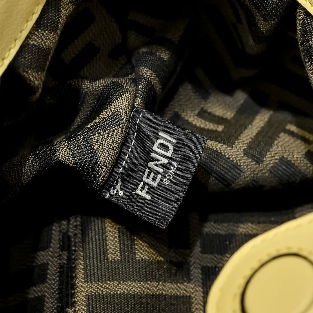 Fendi Spy Small Yellow leather bag 8BR838 - Image 11