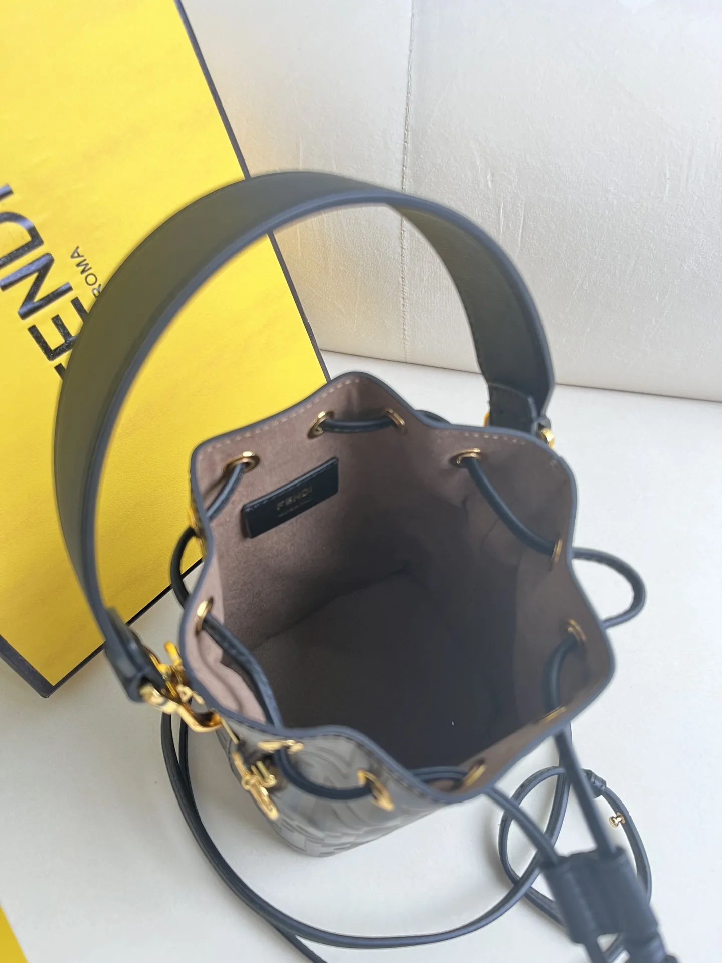 Fendi Mon Tresor Brown leather mini-bag 8BS010 - Image 8