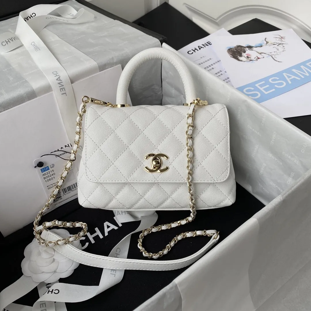 Alternative view of Chanel Caviar Quilted Extra Mini Coco Handle Flap AS2215