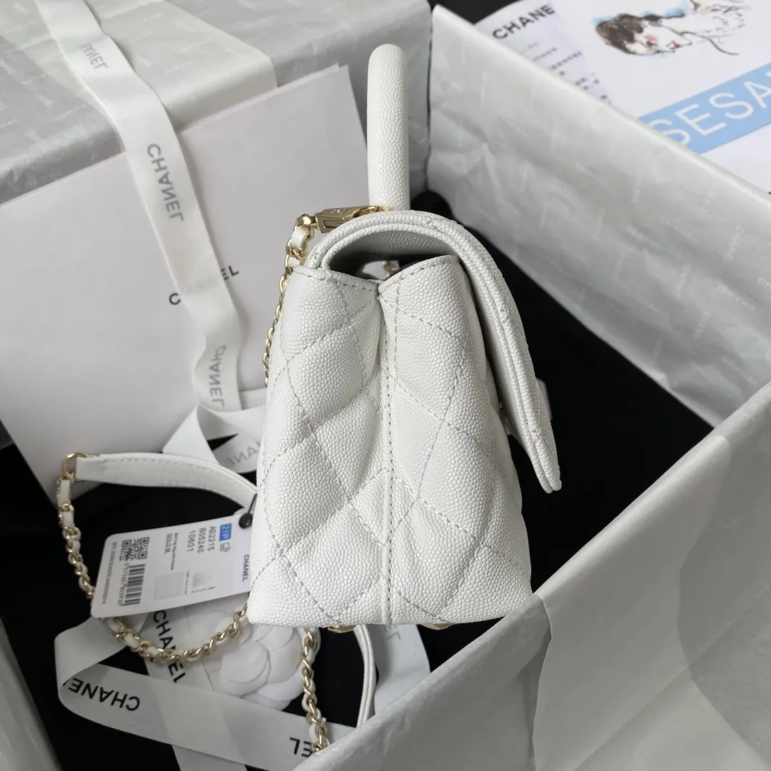 Chanel Caviar Quilted Extra Mini Coco Handle Flap AS2215 - 图片 6