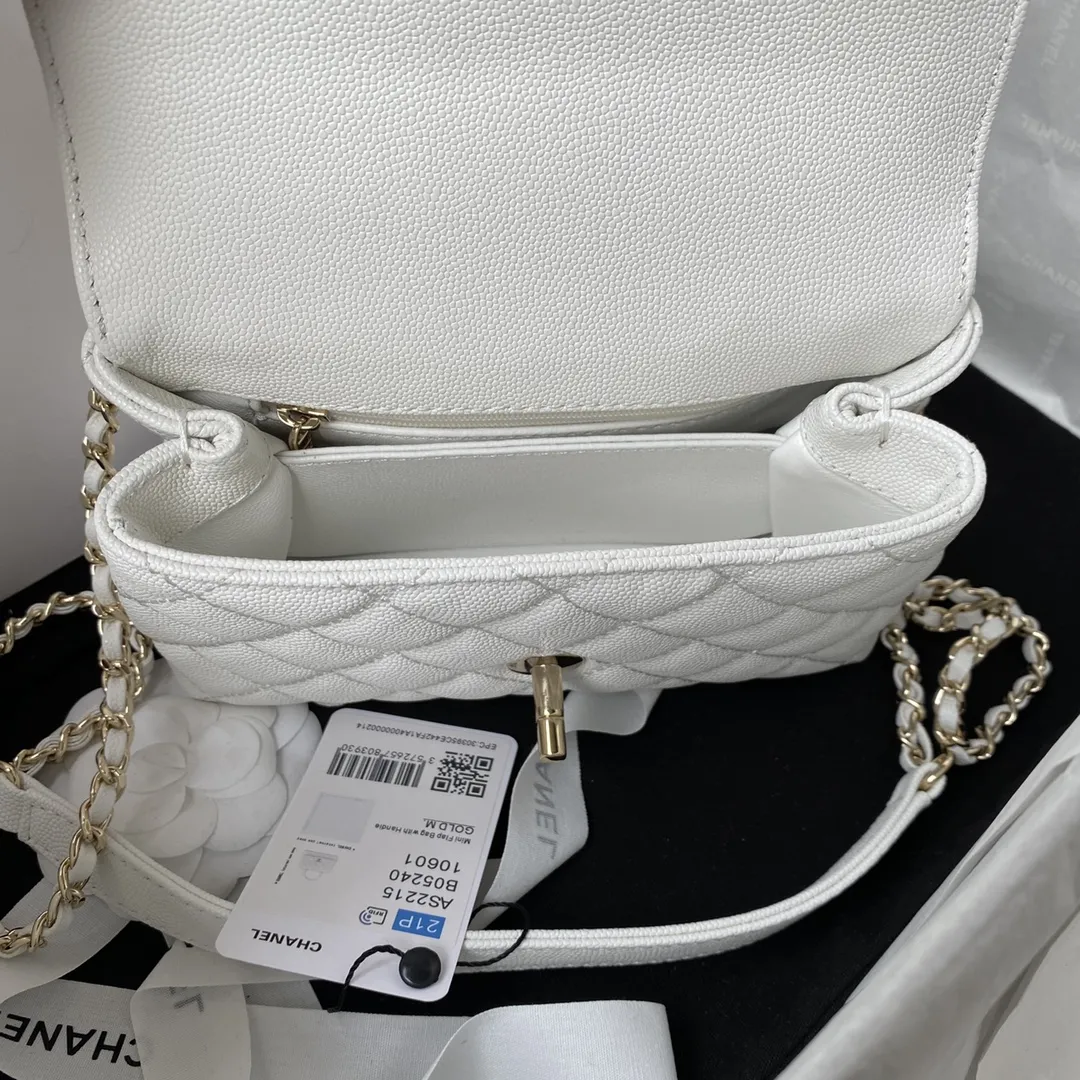 Chanel Caviar Quilted Extra Mini Coco Handle Flap AS2215 - 图片 7