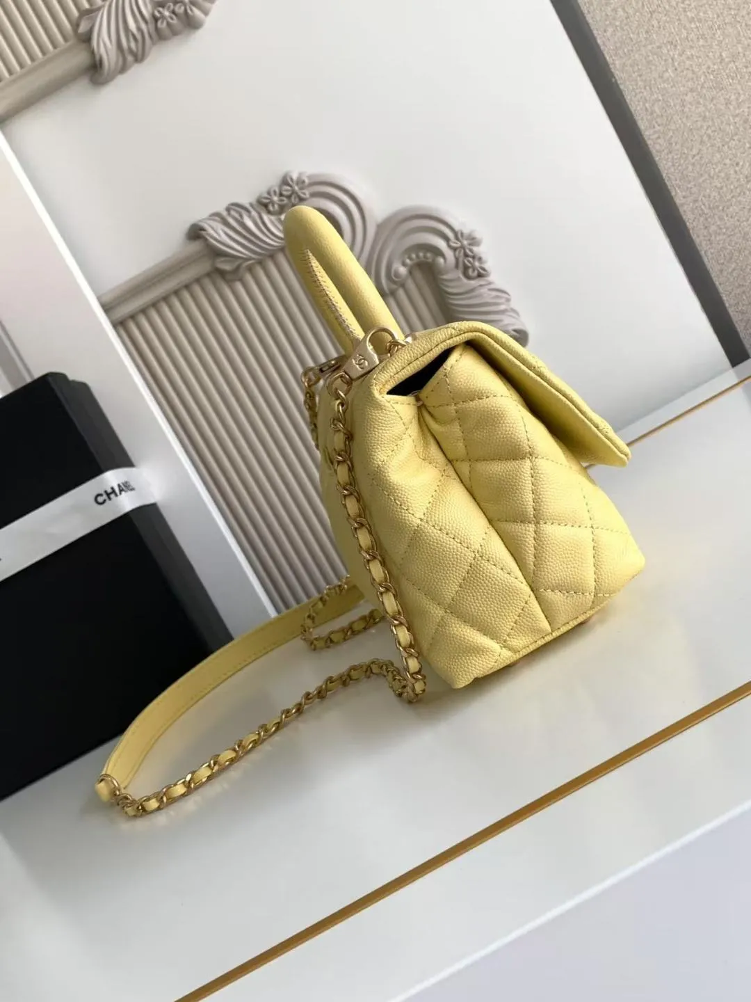Chanel Caviar Quilted Extra Mini Coco Handle Flap AS2215 - 图片 4