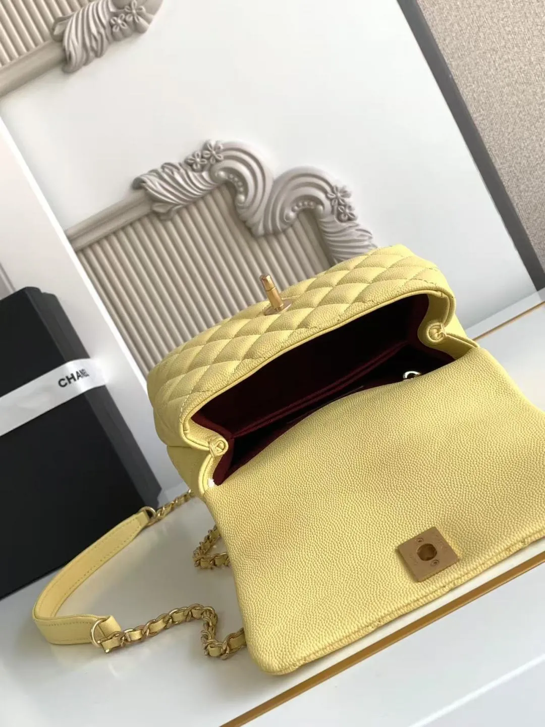 Chanel Caviar Quilted Extra Mini Coco Handle Flap AS2215 - 图片 8