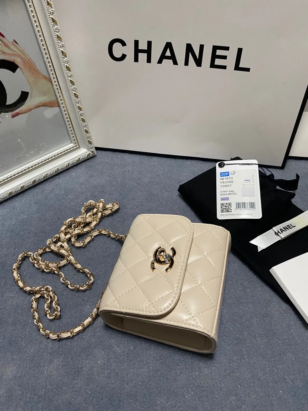 Chanel Quilted Lambskin Trendy Cc Mini Chain Wallet A81633 - 图片 5