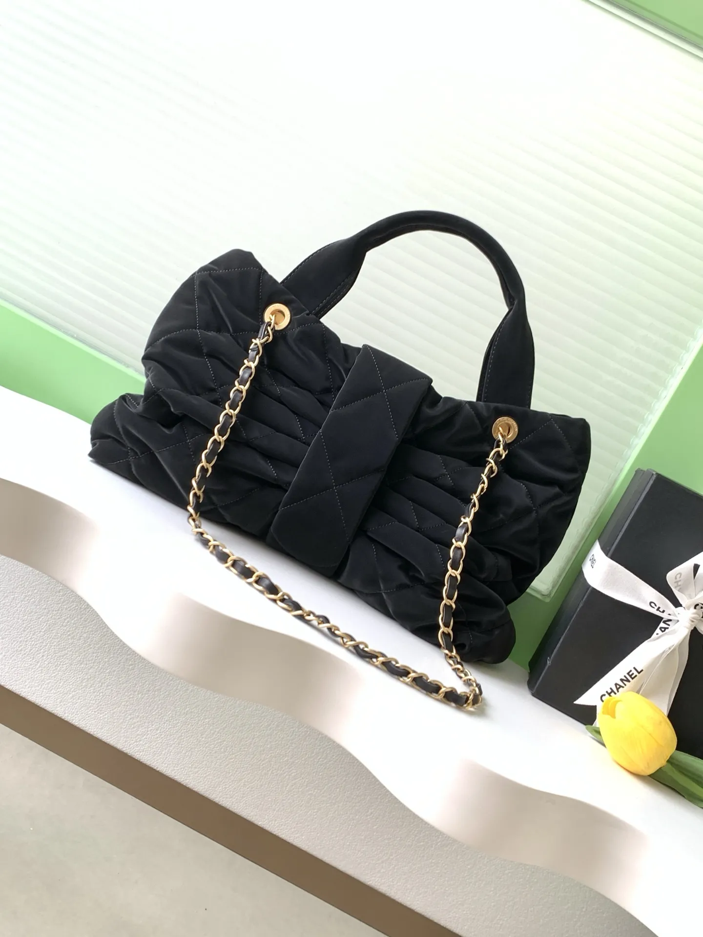 CHANEL Bow bag Gold AS5851 - 图片 4