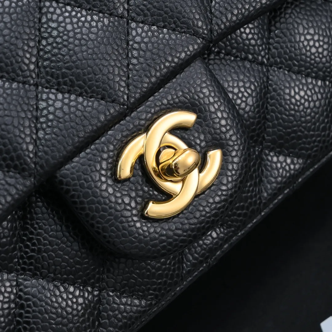 CHANEL Mini Flap Bag Caviar Gold A01116 - 图片 6