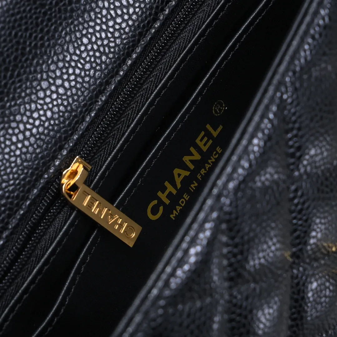 CHANEL Mini Flap Bag Caviar Gold A01116 - 图片 9