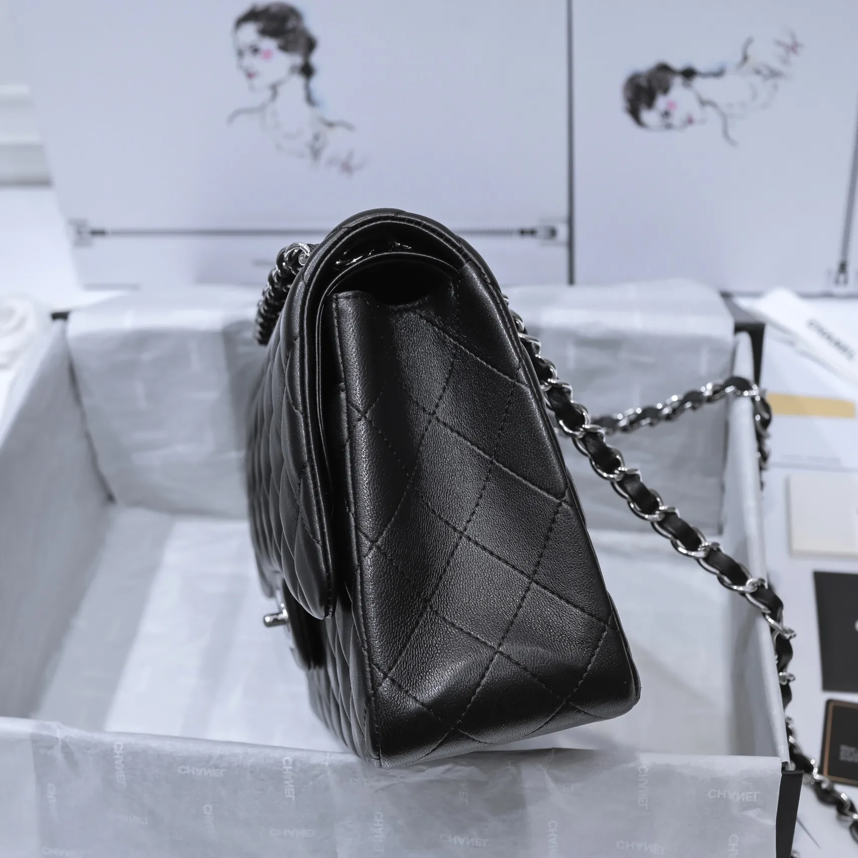 CHANEL Large Classic Flap Handbag Lambskin A58600 - 图片 3