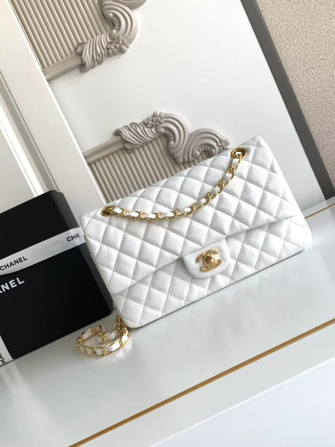 Alternative view of CHANEL Classic 11.12 Handbag Medium Caviar A01112