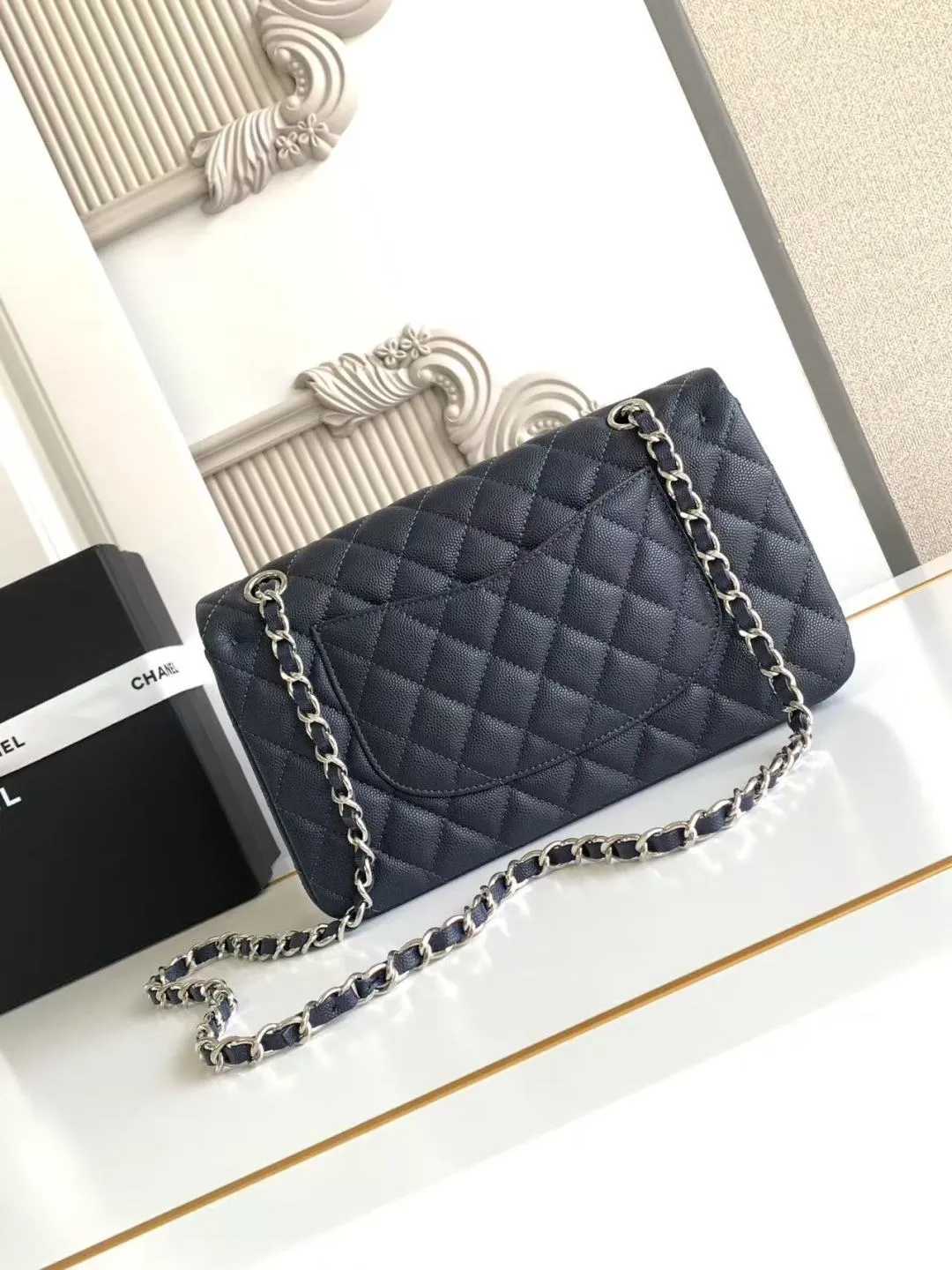 CHANEL Classic 11.12 Handbag Medium Caviar A01112 - Image 3
