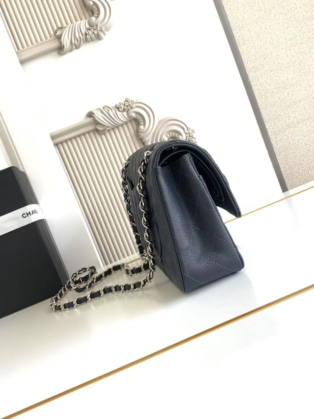 CHANEL Classic 11.12 Handbag Medium Caviar A01112 - Image 4