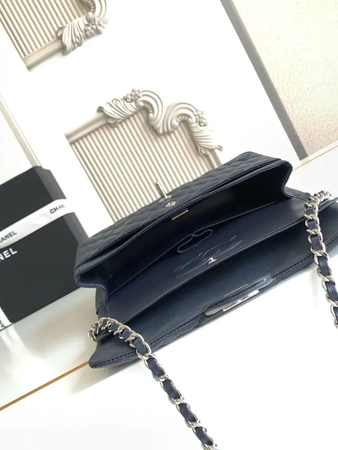 CHANEL Classic 11.12 Handbag Medium Caviar A01112 - Image 7
