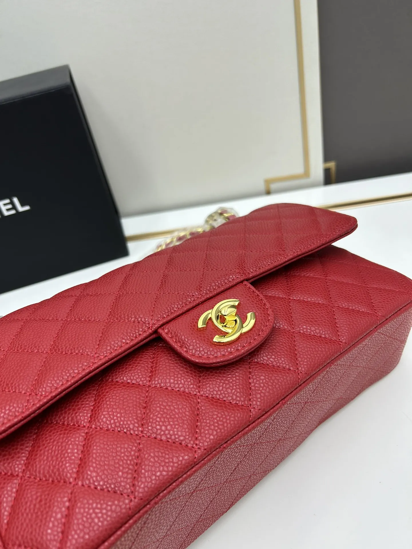 CHANEL Classic 11.12 Handbag Medium Caviar A01112 - 图片 6