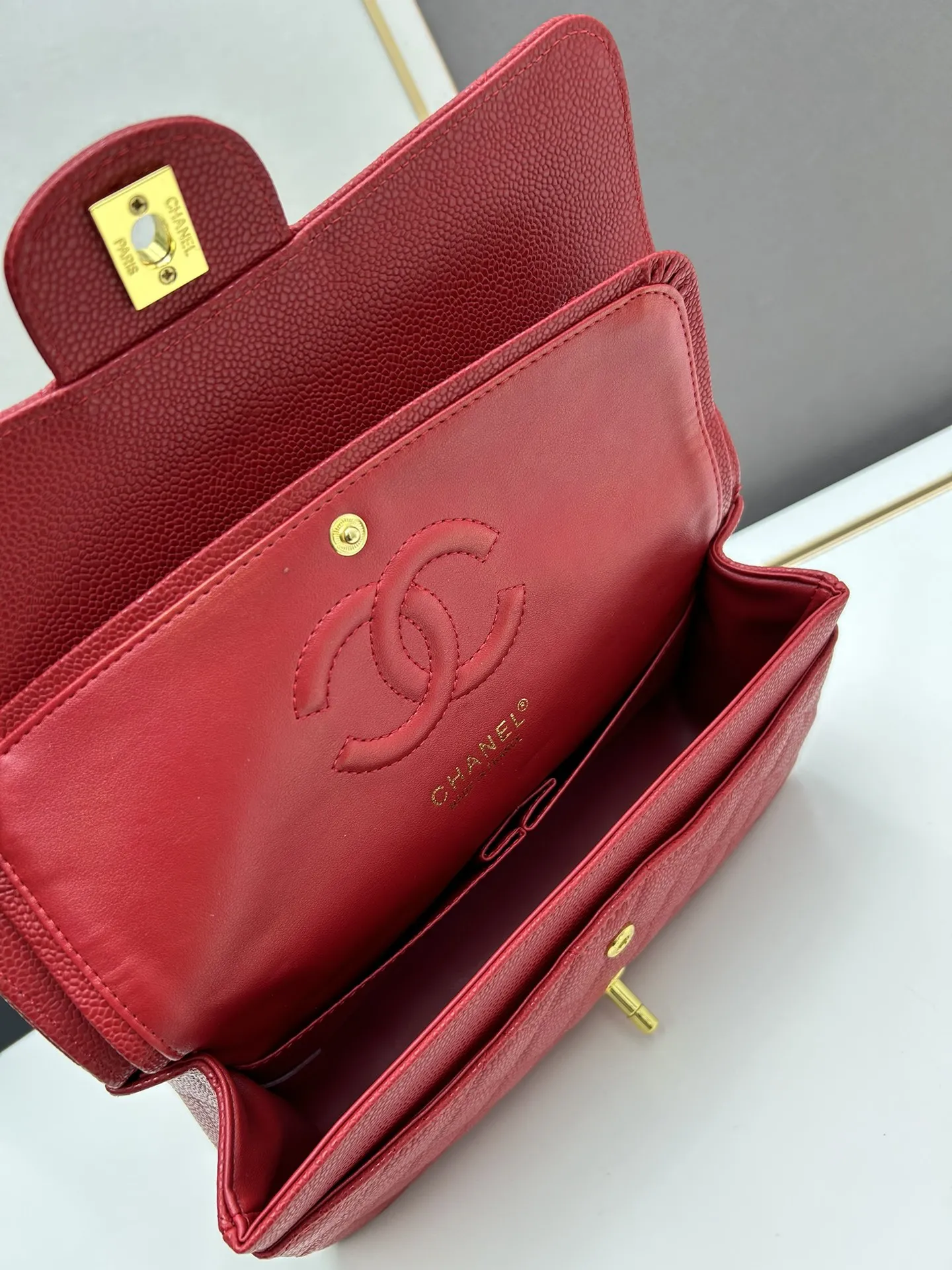 CHANEL Classic 11.12 Handbag Medium Caviar A01112 - 图片 9