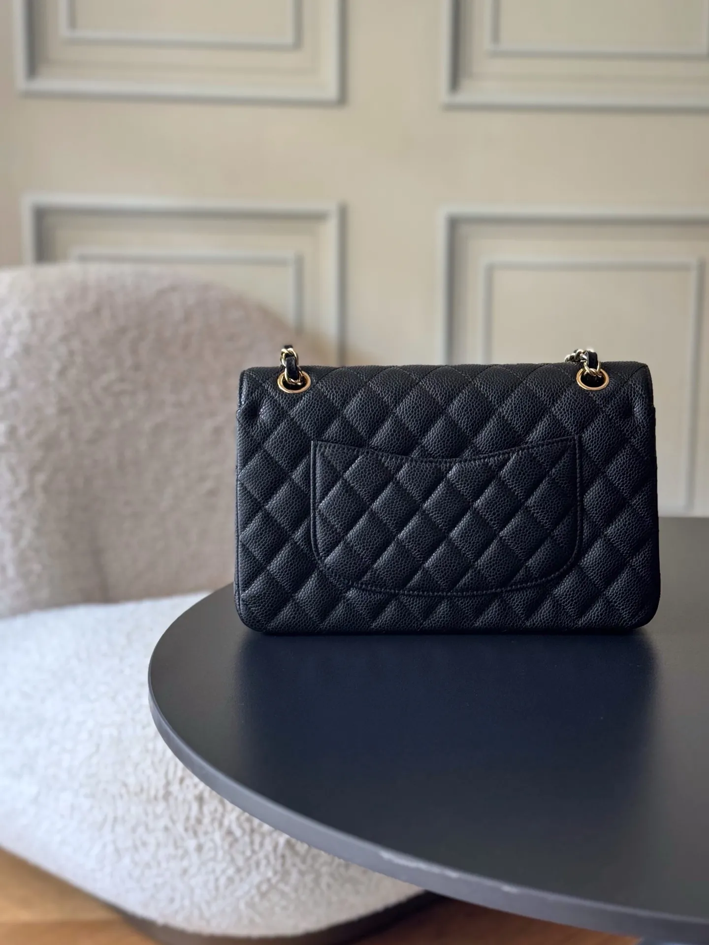 CHANEL Classic 11.12 Handbag Medium Caviar A01112 - Image 3