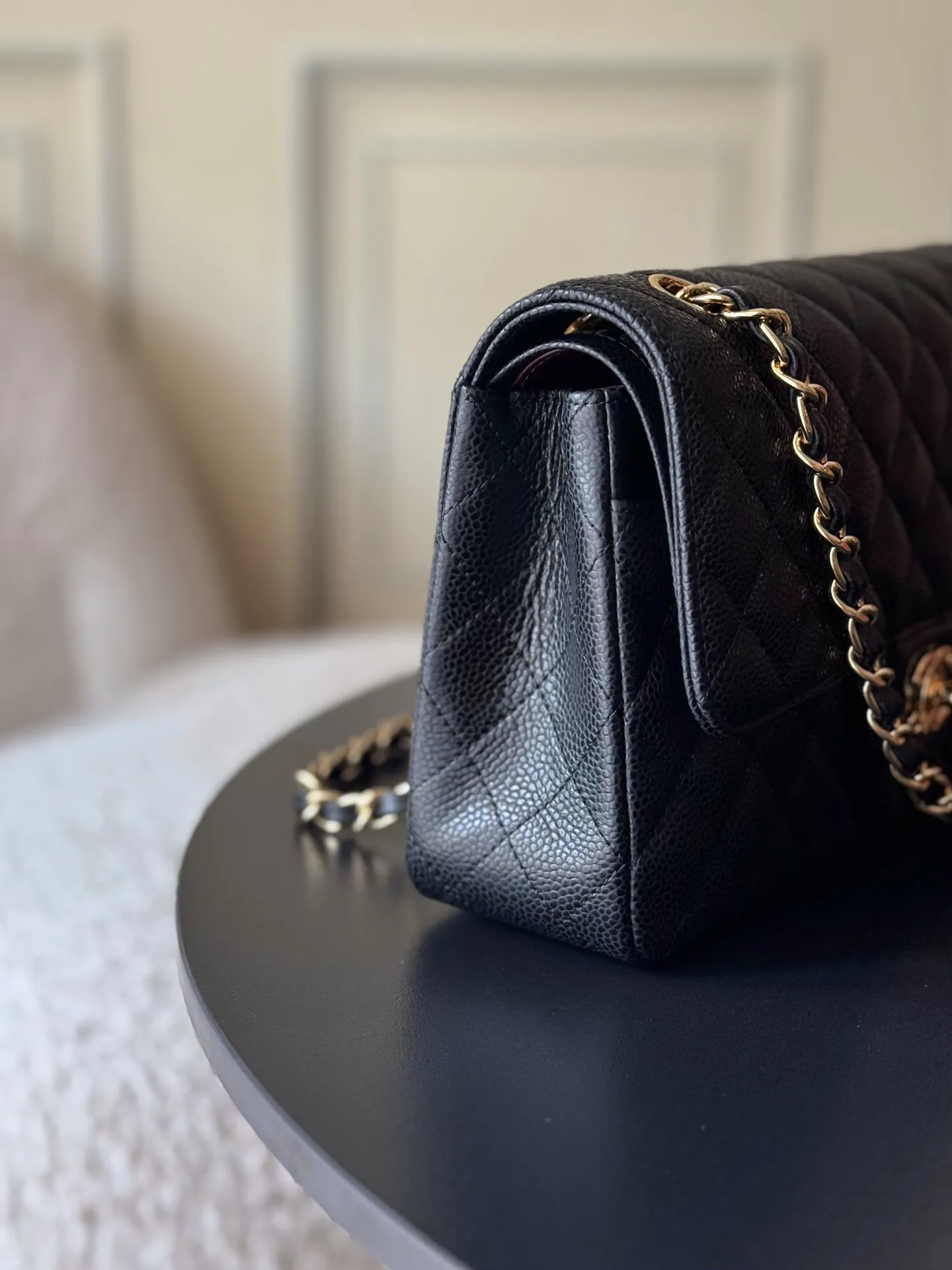 CHANEL Classic 11.12 Handbag Medium Caviar A01112 - Image 9