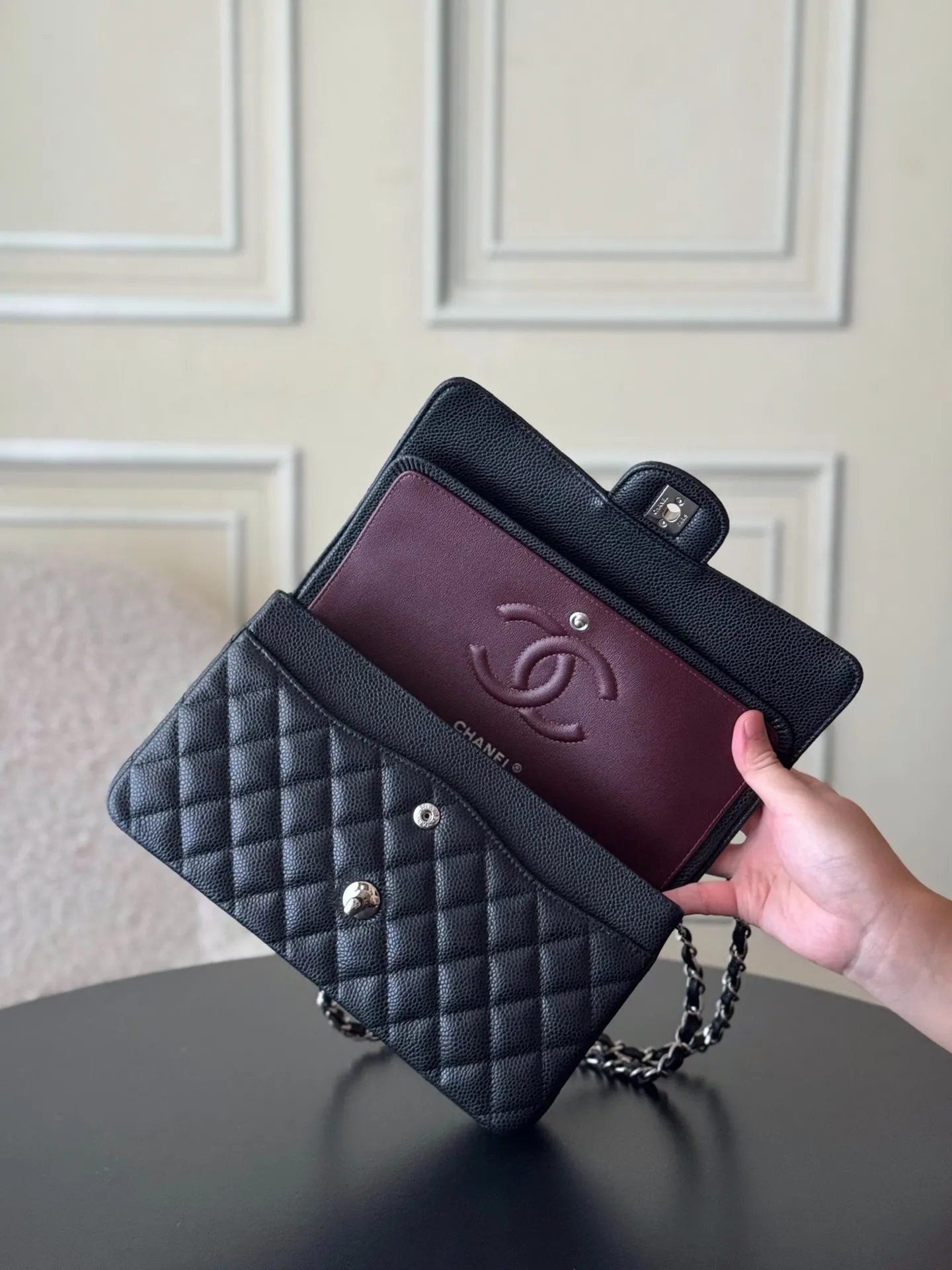 CHANEL Classic 11.12 Handbag Medium Caviar A01112 - 图片 8