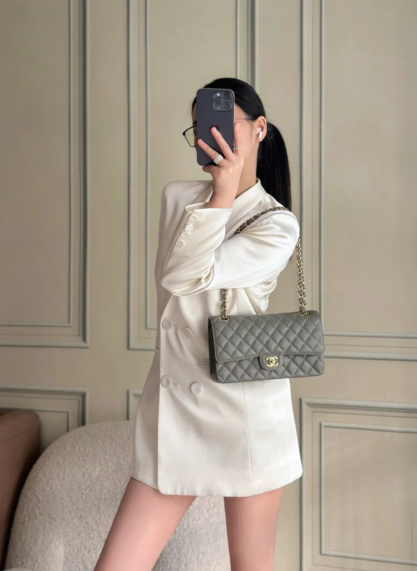 CHANEL Classic Flap Handbag Medium A01112 - 图片 10