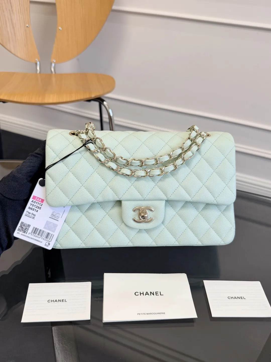 Alternative view of CHANEL Classic 11.12 Handbag Medium Caviar A01112