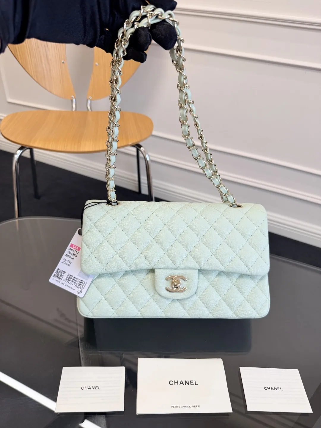 CHANEL Classic 11.12 Handbag Medium Caviar A01112 - 图片 9