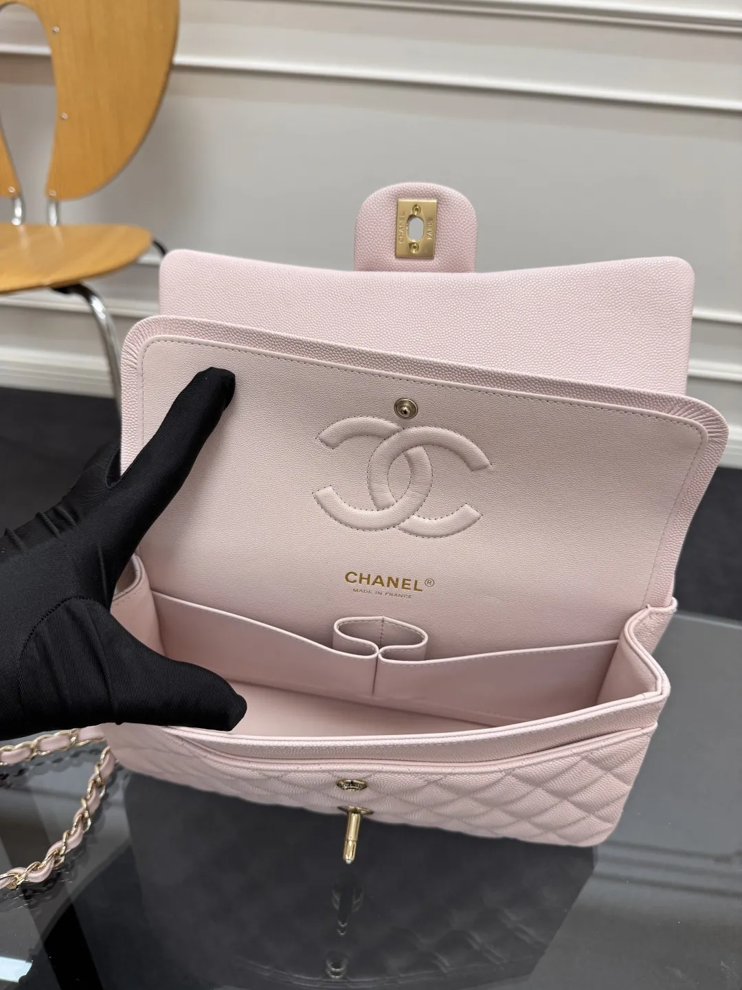 CHANEL Classic 11.12 Handbag Medium Caviar A01112 - 图片 9