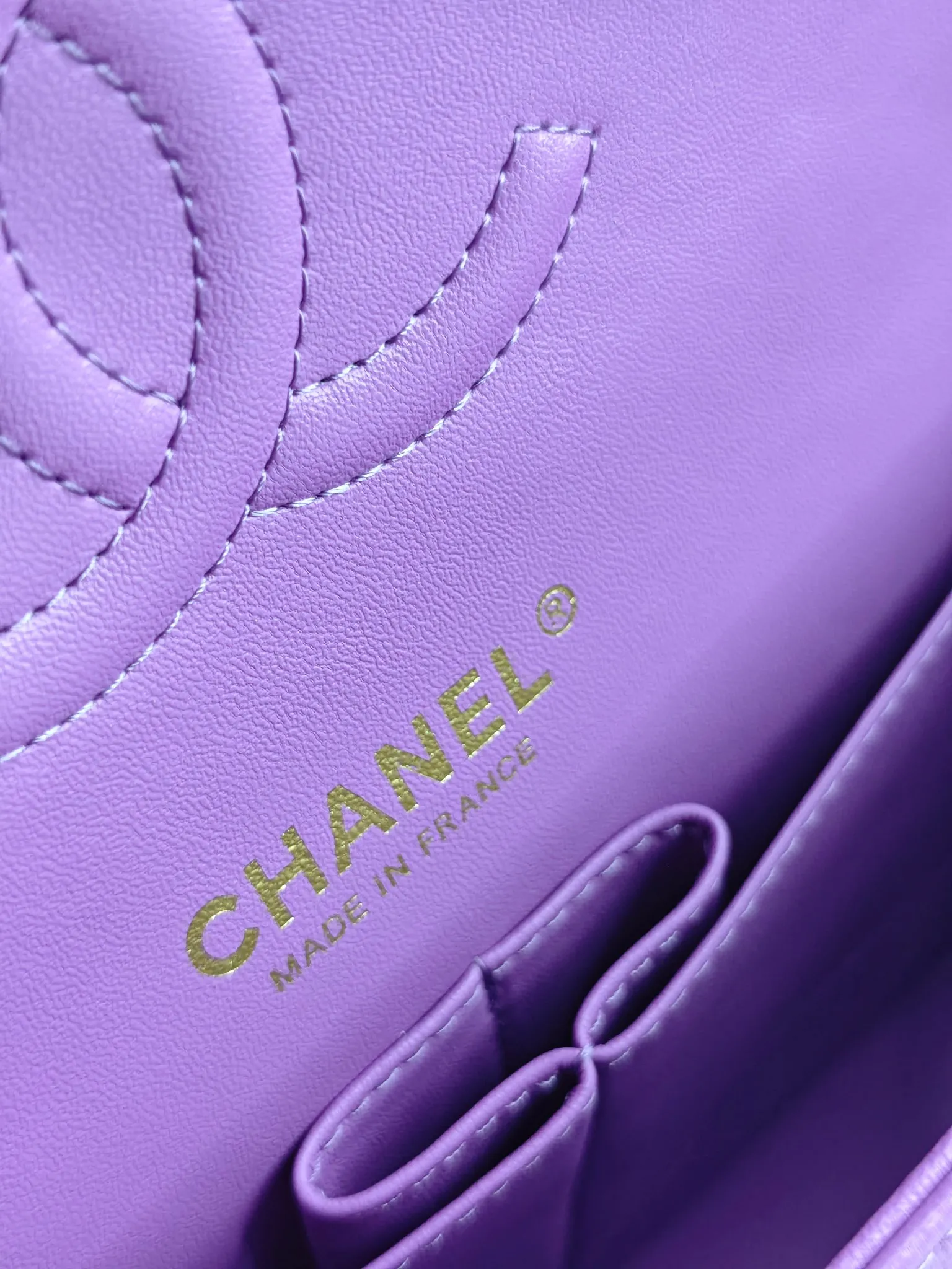 CHANEL Classic Flap Handbag Medium Lambskin Light Gold A01112 - 图片 9