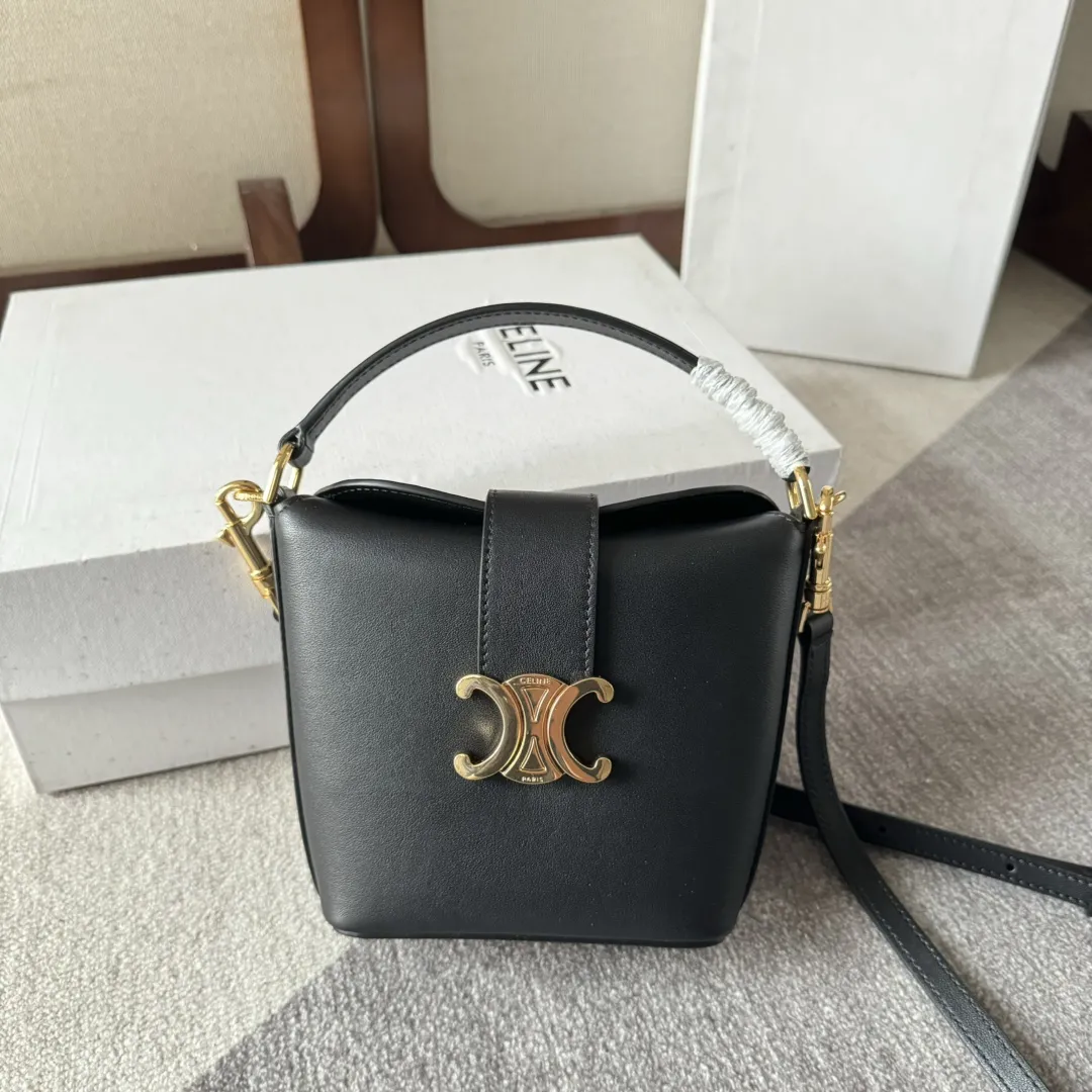 Alternative view of Celine Medium Bucket Louise In Smooth Calfskin 116613FX9.38NO