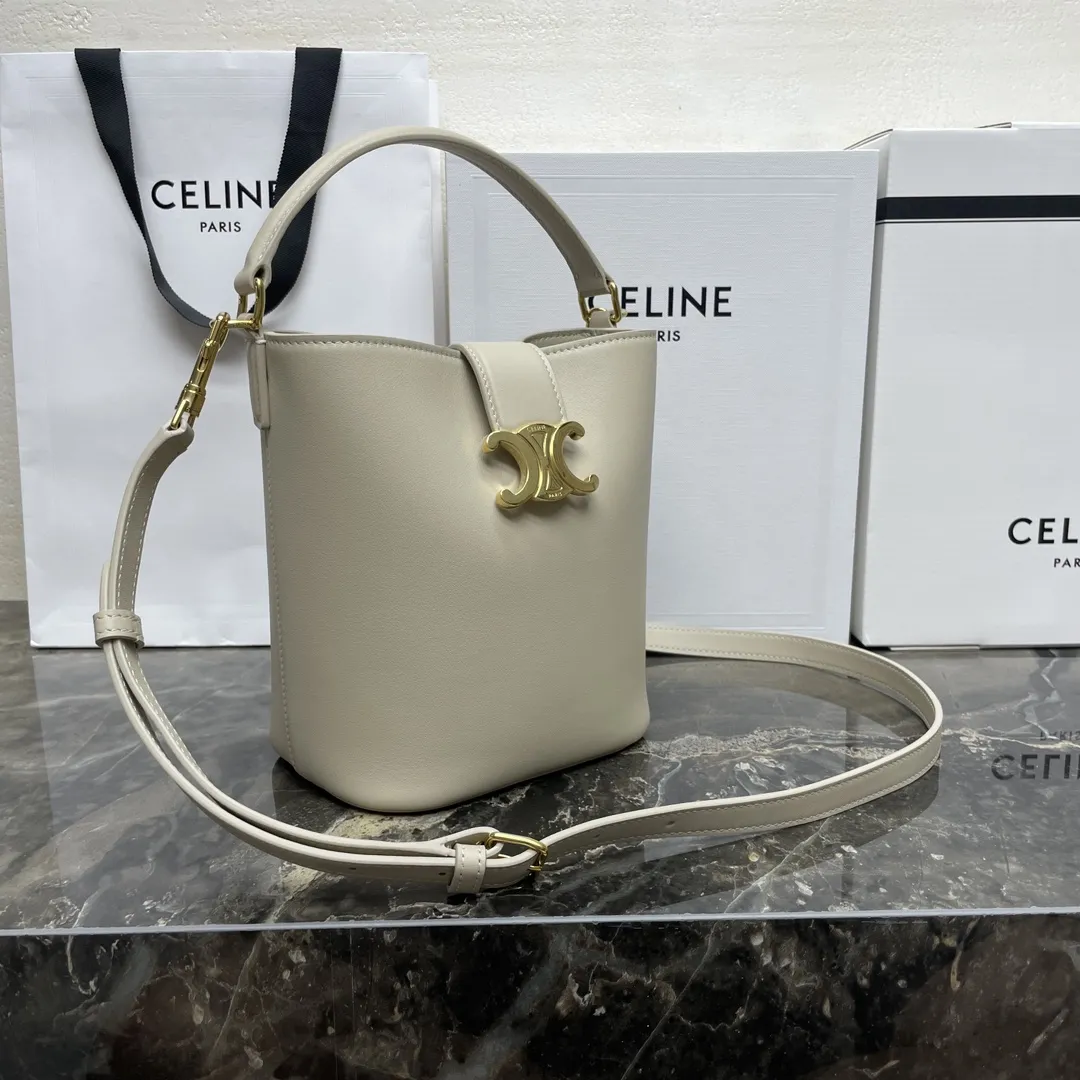 Celine Medium Bucket Louise In Smooth Calfskin 116613FX9.18GT - 图片 3