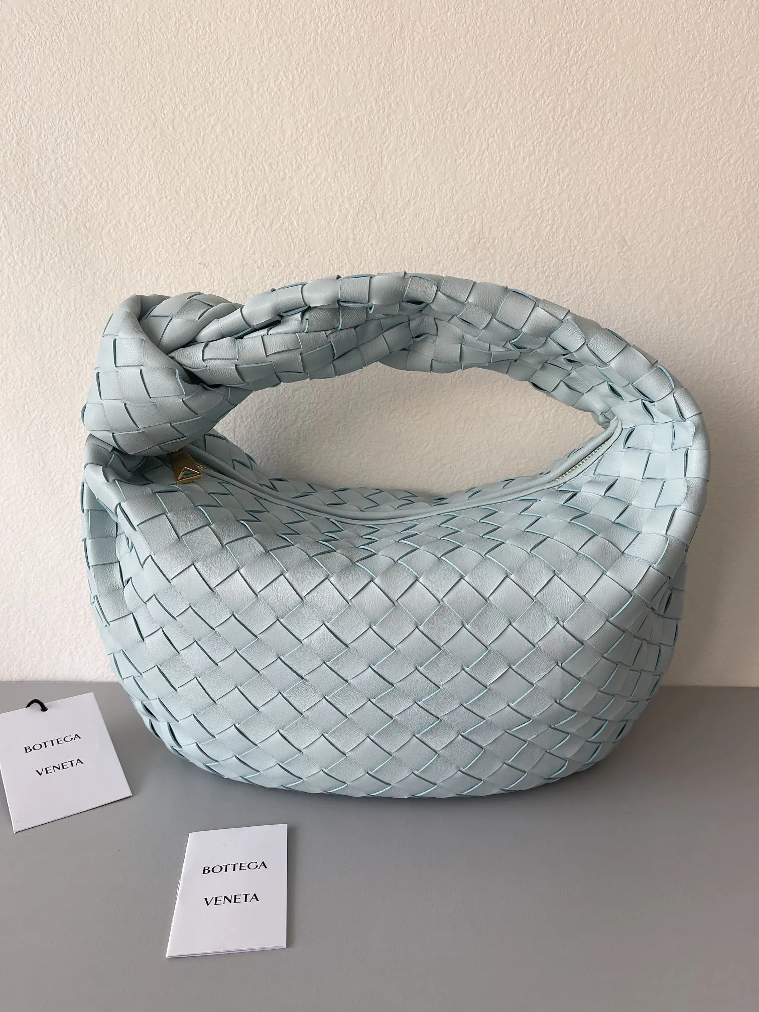 Alternative view of Bottega Veneta Small Jodie Teal Washed 690225