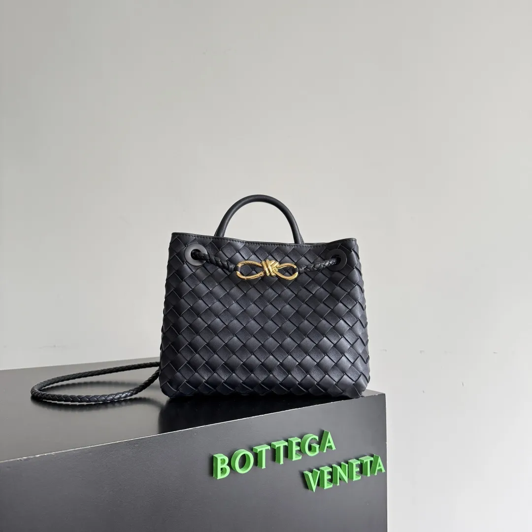 Alternative view of Bottega Veneta Small Andiamo Black Gold 766014