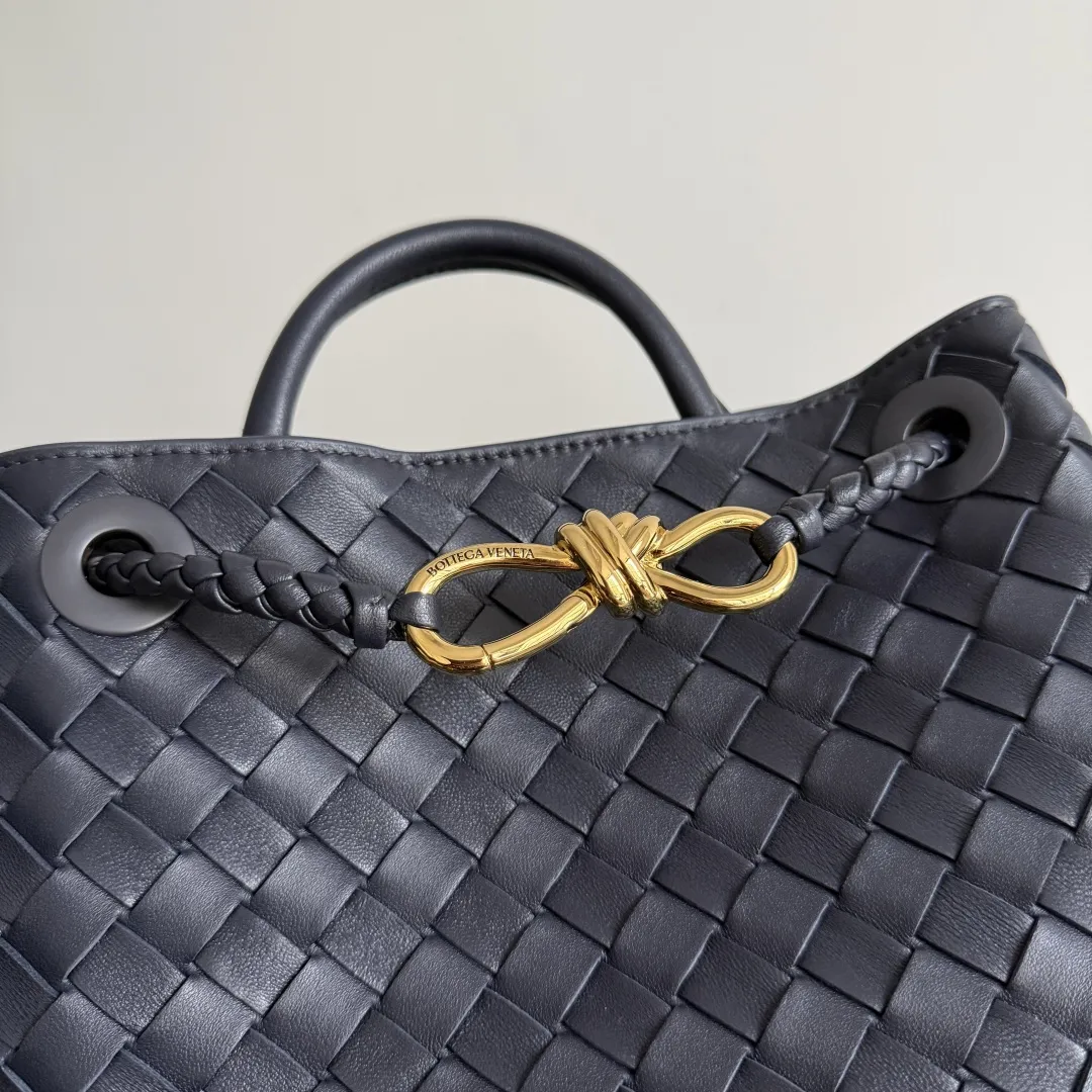 Bottega Veneta Small Andiamo Black Gold 766014 - 图片 6