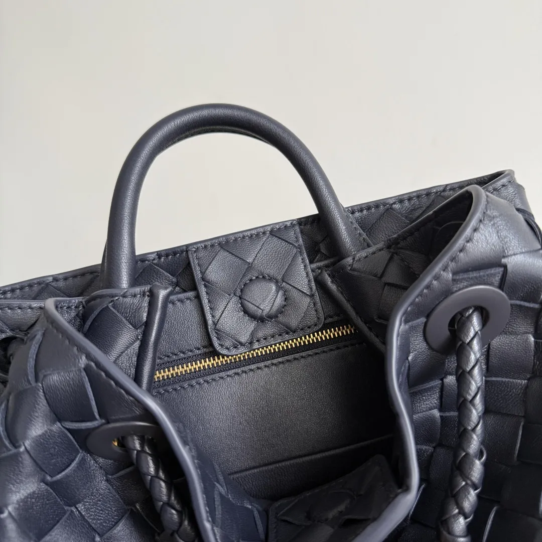 Bottega Veneta Small Andiamo Black Gold 766014 - 图片 8
