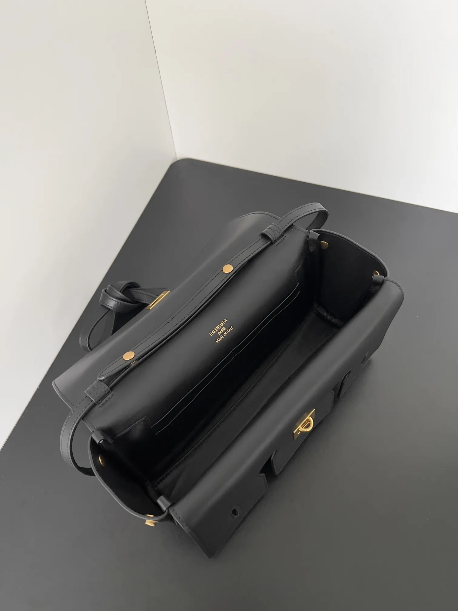 Balenciaga Women's Bel Air Clutch On Strap Small in Black 8349432 - Image 10