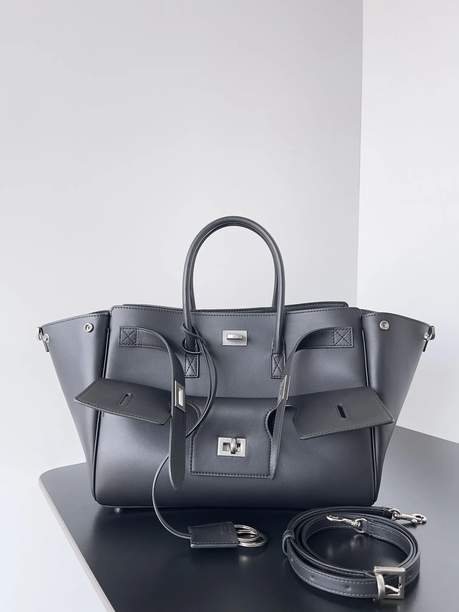 Alternative view of Balenciaga Women's Bel Air Carry All Bag Small in Black 812545